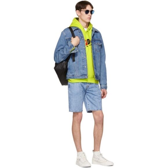 Diesel Blue Denim D-Mirk Shorts Mens Size 34 - Picture 3 of 11